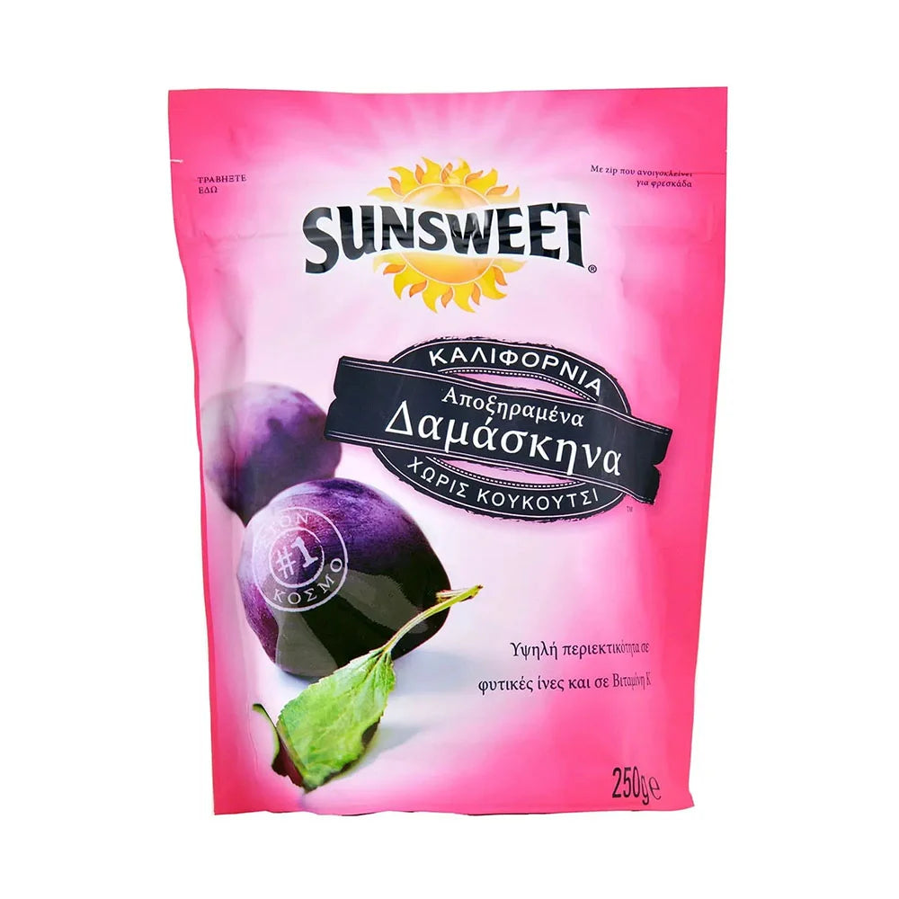 Αποξηραμένα Δαμάσκηνα Χωρίς Κουκούτσι Sunsweet Dried Prunes California Premium Seedless 250g